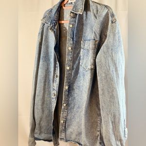 WeWoreWhat denim shacket. XS/S. NWT